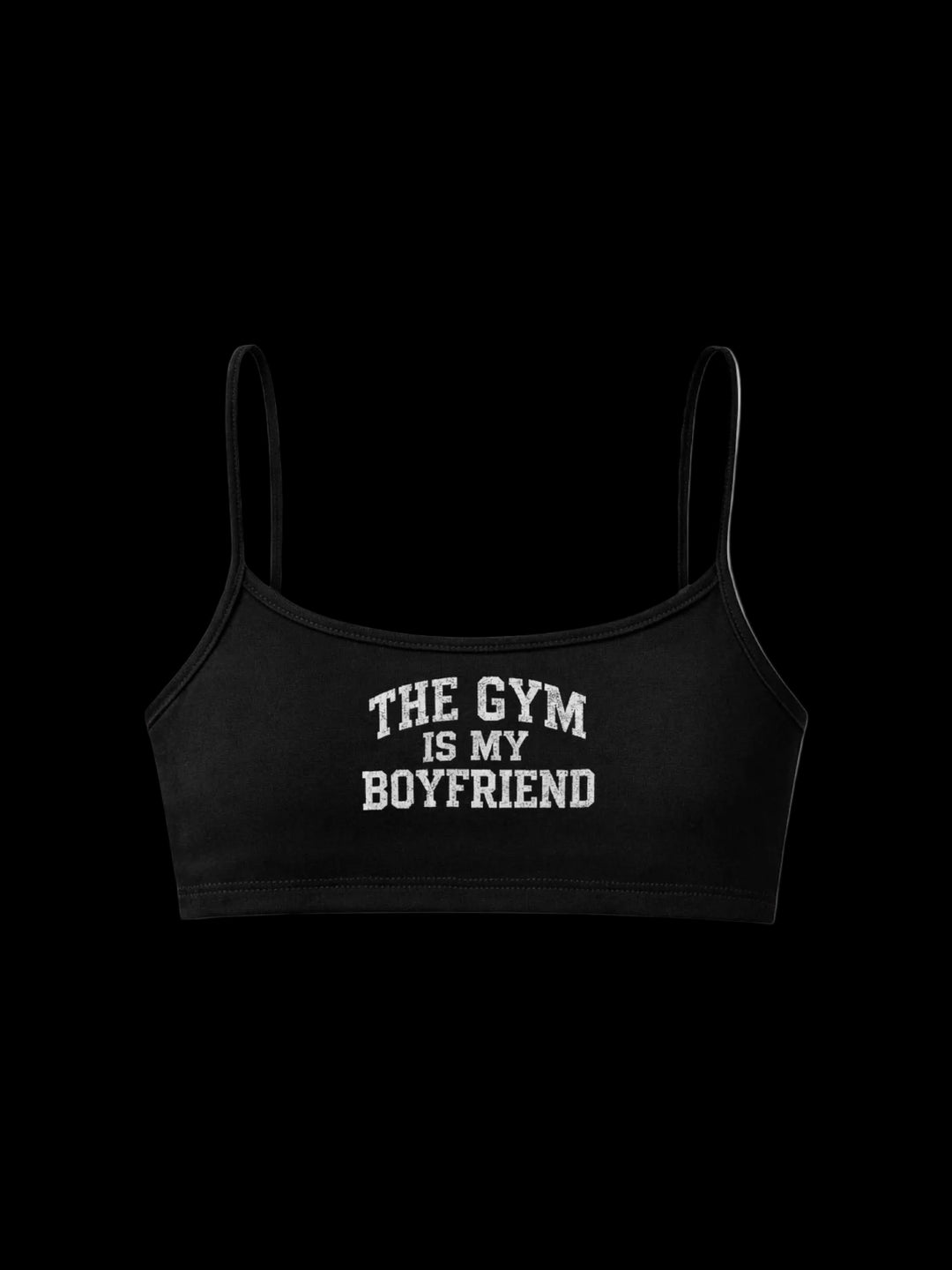 The Gym Is My Boyfriend Brallet (Black/White)