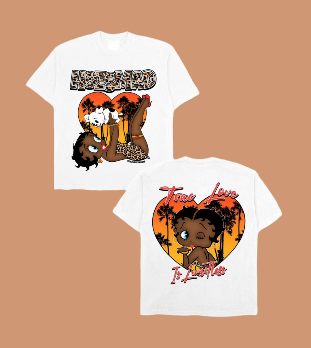Hoes Mad Betty Boop Leopard Tee