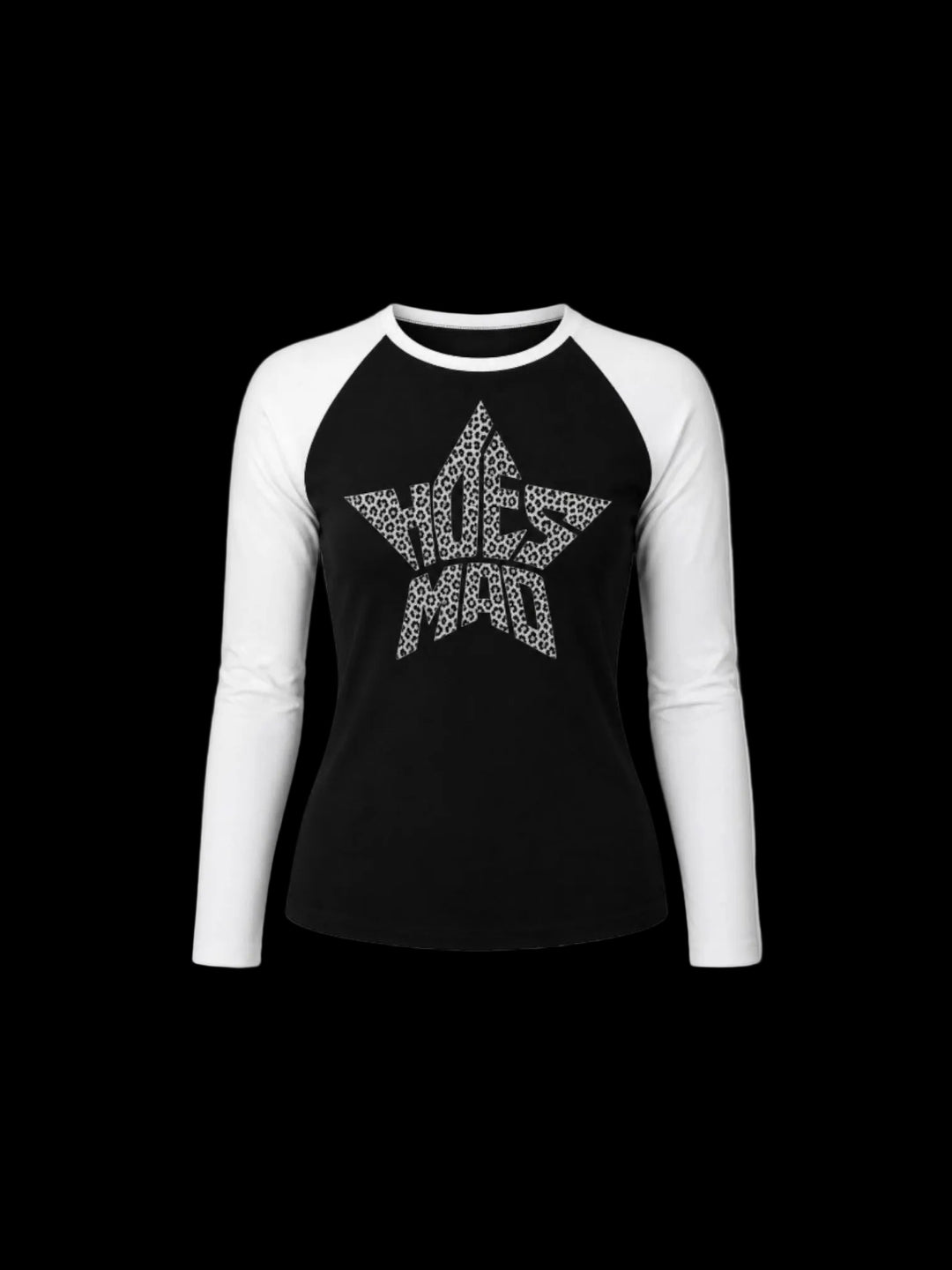 Hoesmad Leopard Logo Baseball Tee (Black)
