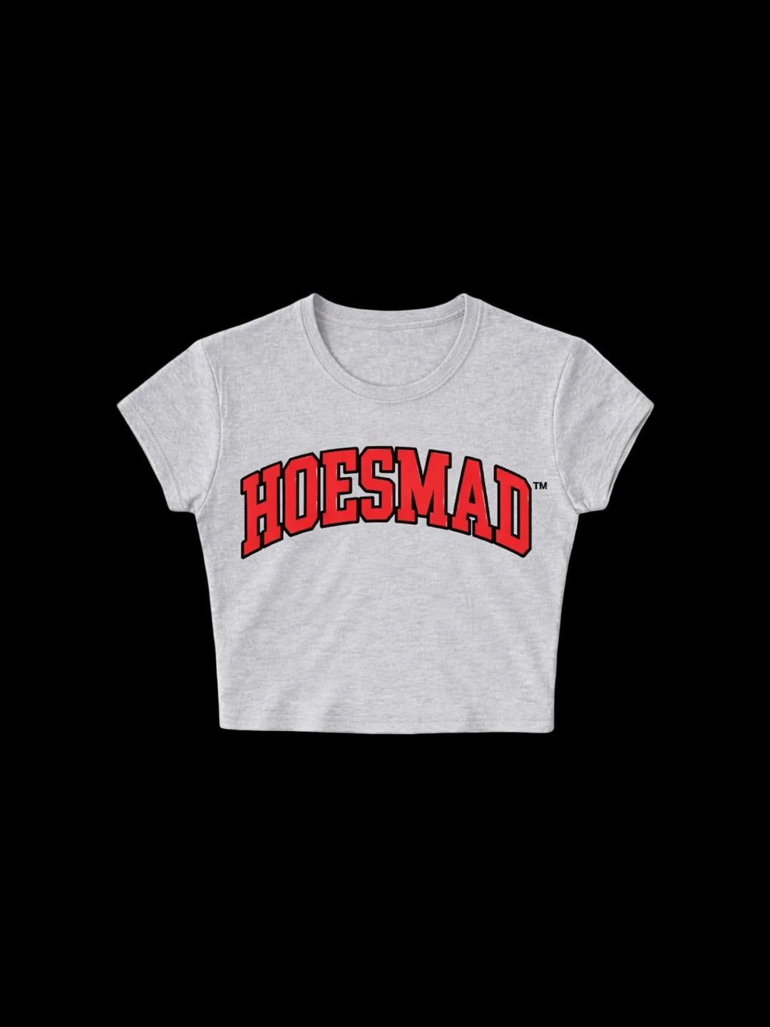 Hoesmad Logo Babytee (Heather Grey/Red)