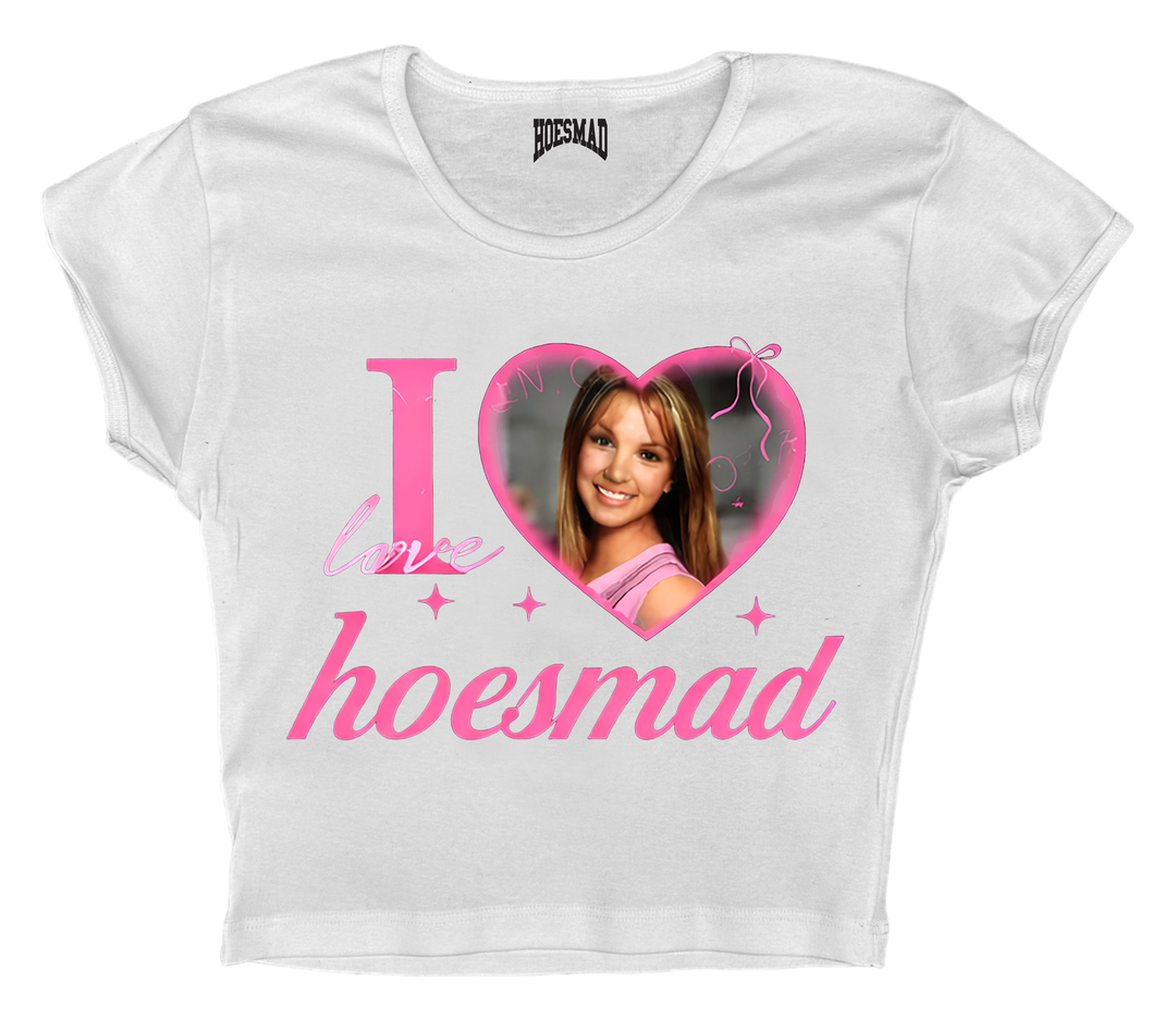 I Love Hoesmad Brittney Spears Babytee (White)