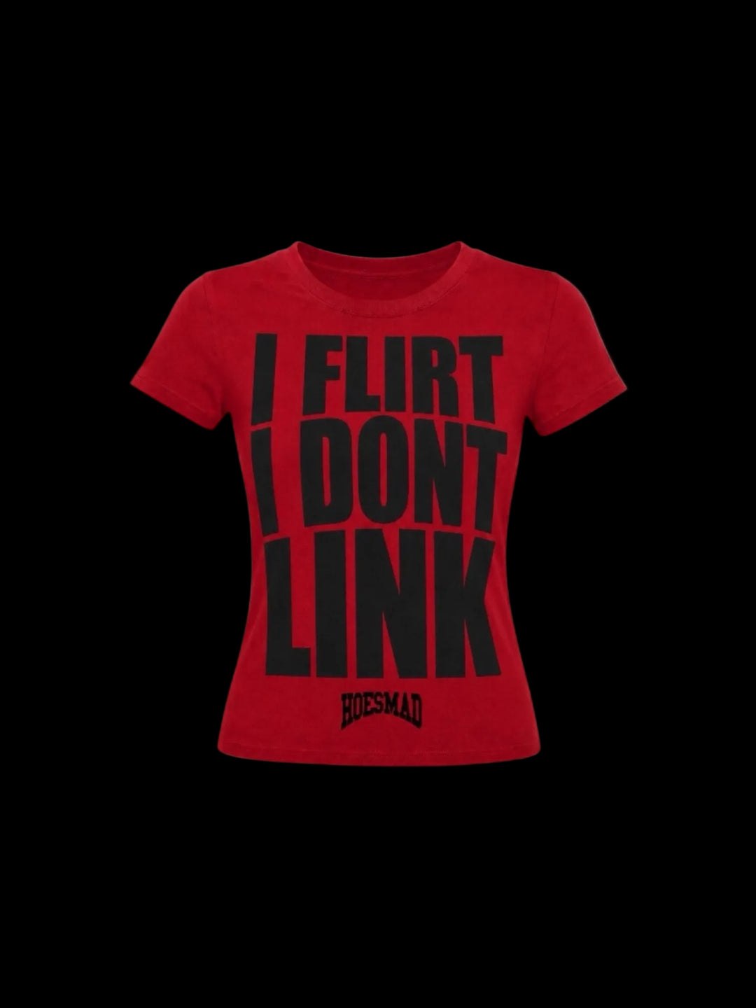 I Flirt I Dont Likk Babytee (Red/Black)