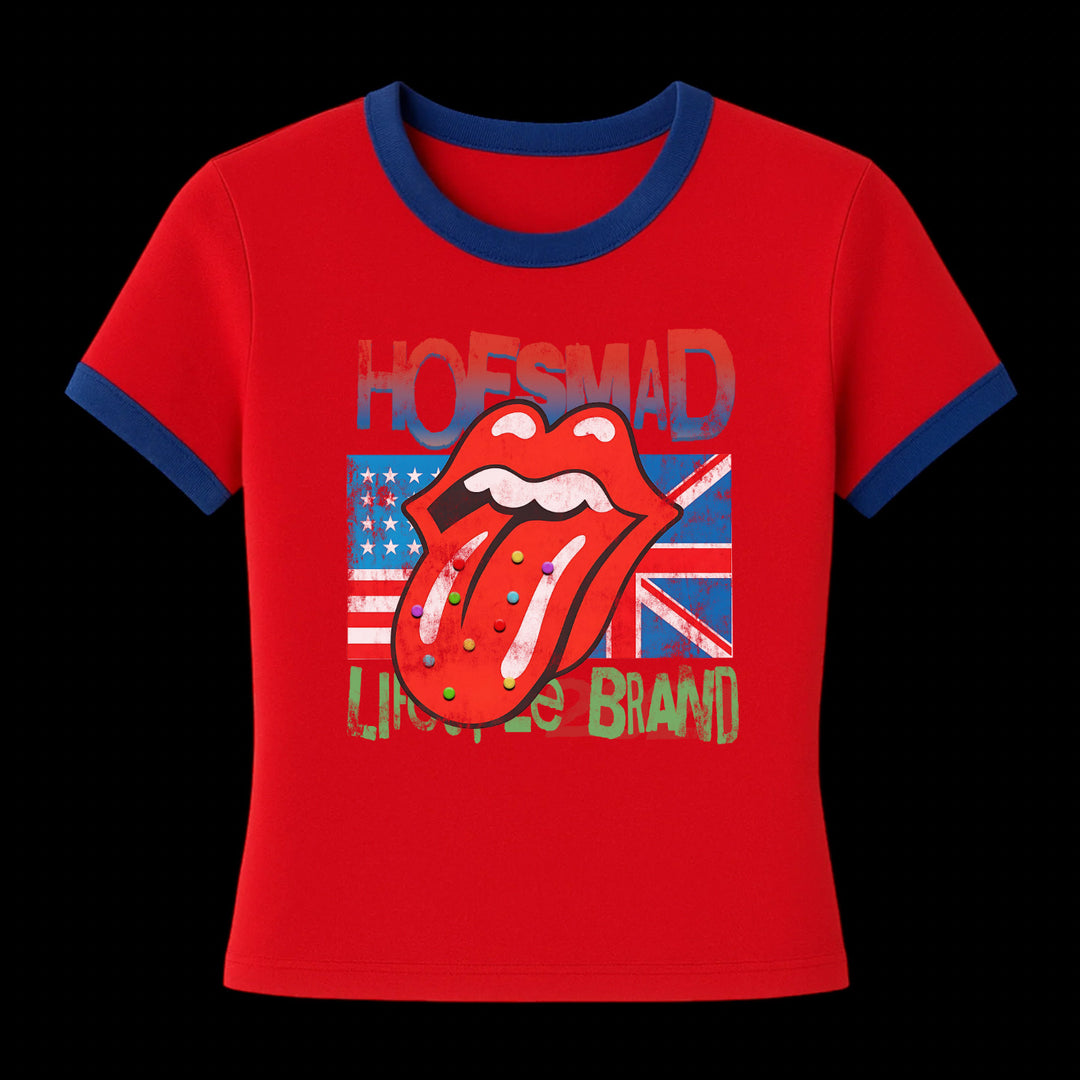 Hoesmad Rolling Stones Soccer Tee (blue/red/yellow)
