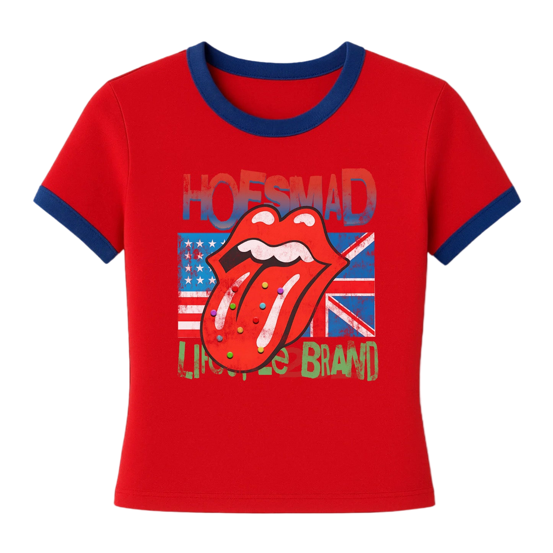 Hoesmad Rolling Stones Soccer Tee (blue/red/yellow)