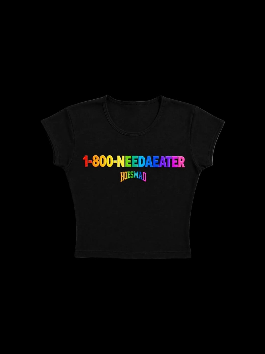 1-800-NeedAEater Babytee (black/rainbow)