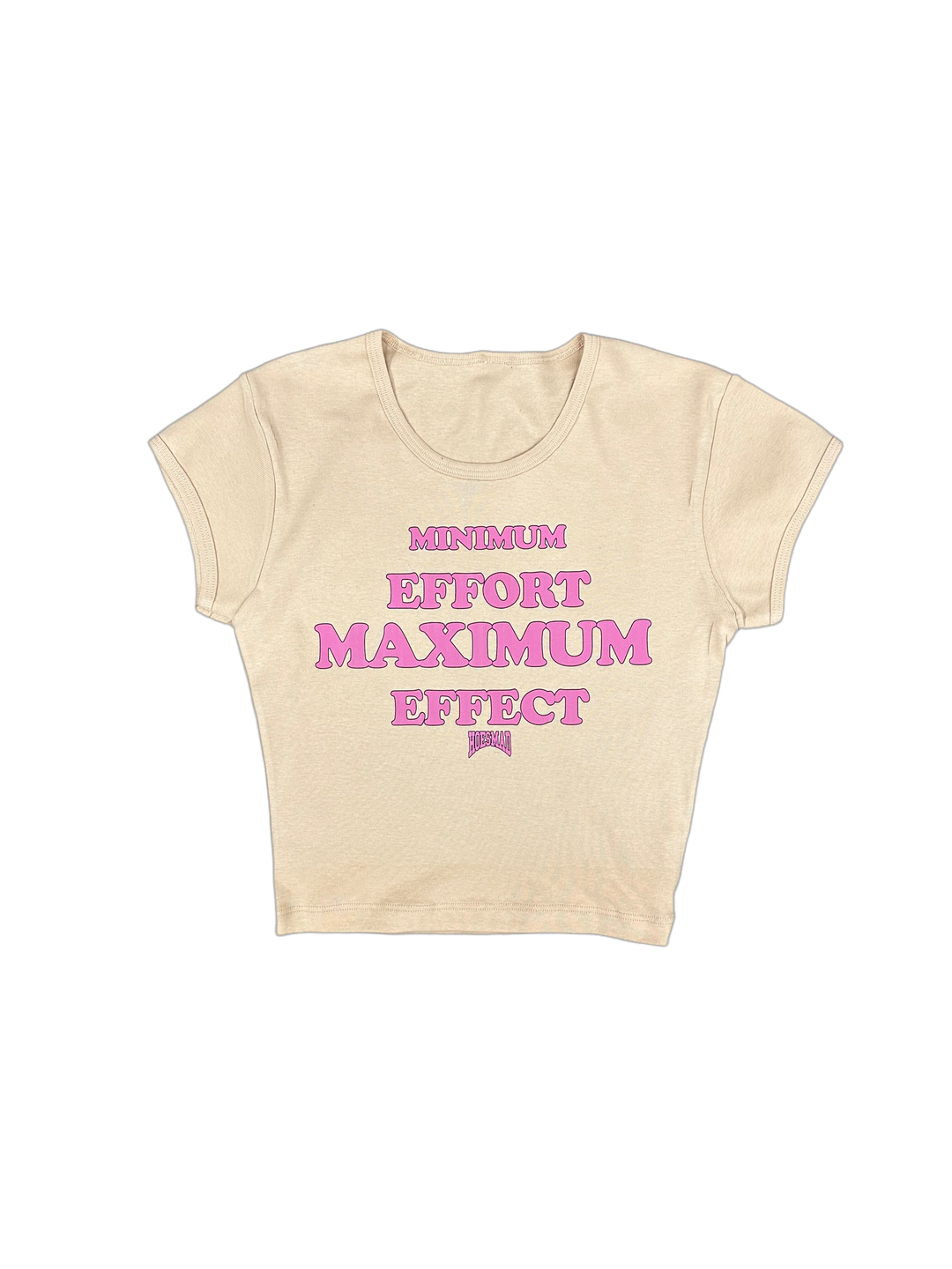 Minimum Effort Maximum Effect Babytee (Tan/Pink)