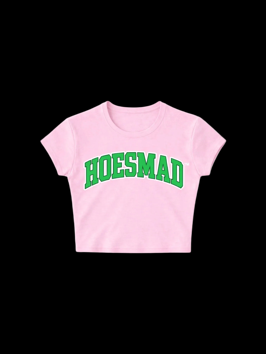 Hoesmad Logo Babytee (Light Pink/Green)