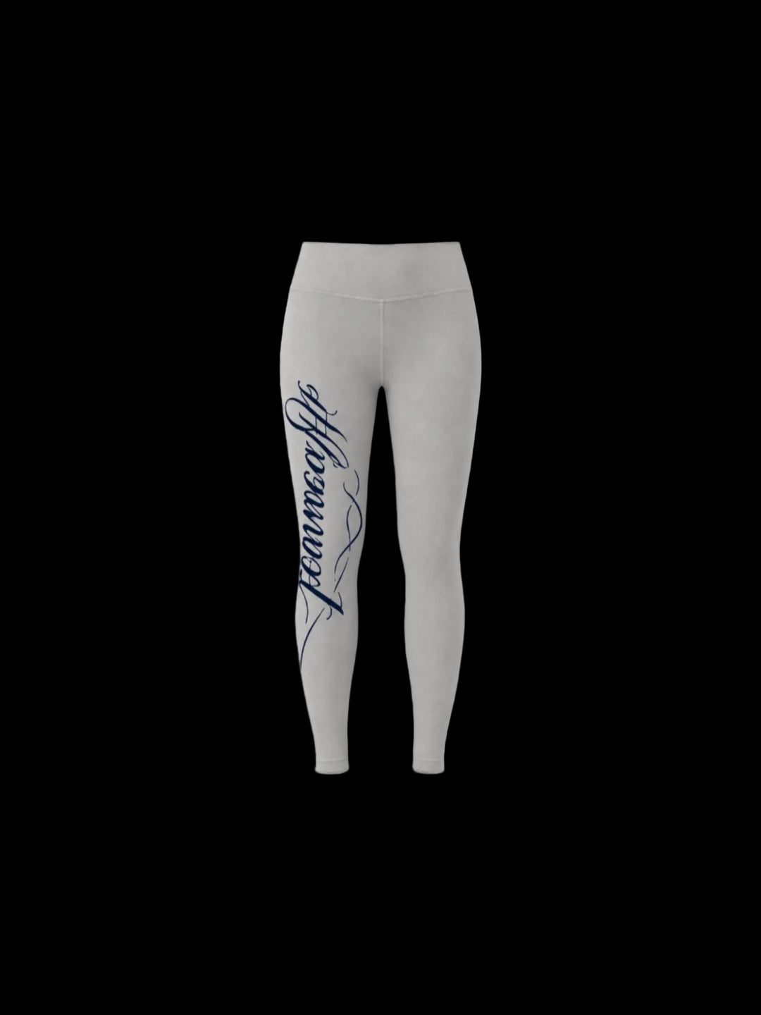Hoesmad Cursive Leggings (Grey/Navy)