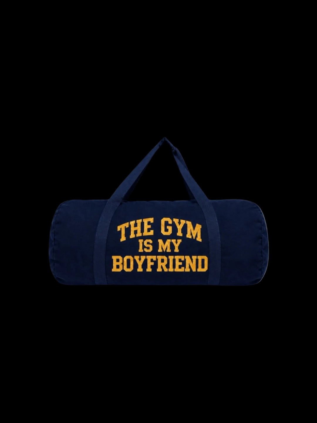 The Gym Is My Boyfriend Bag (Navy/Gold)