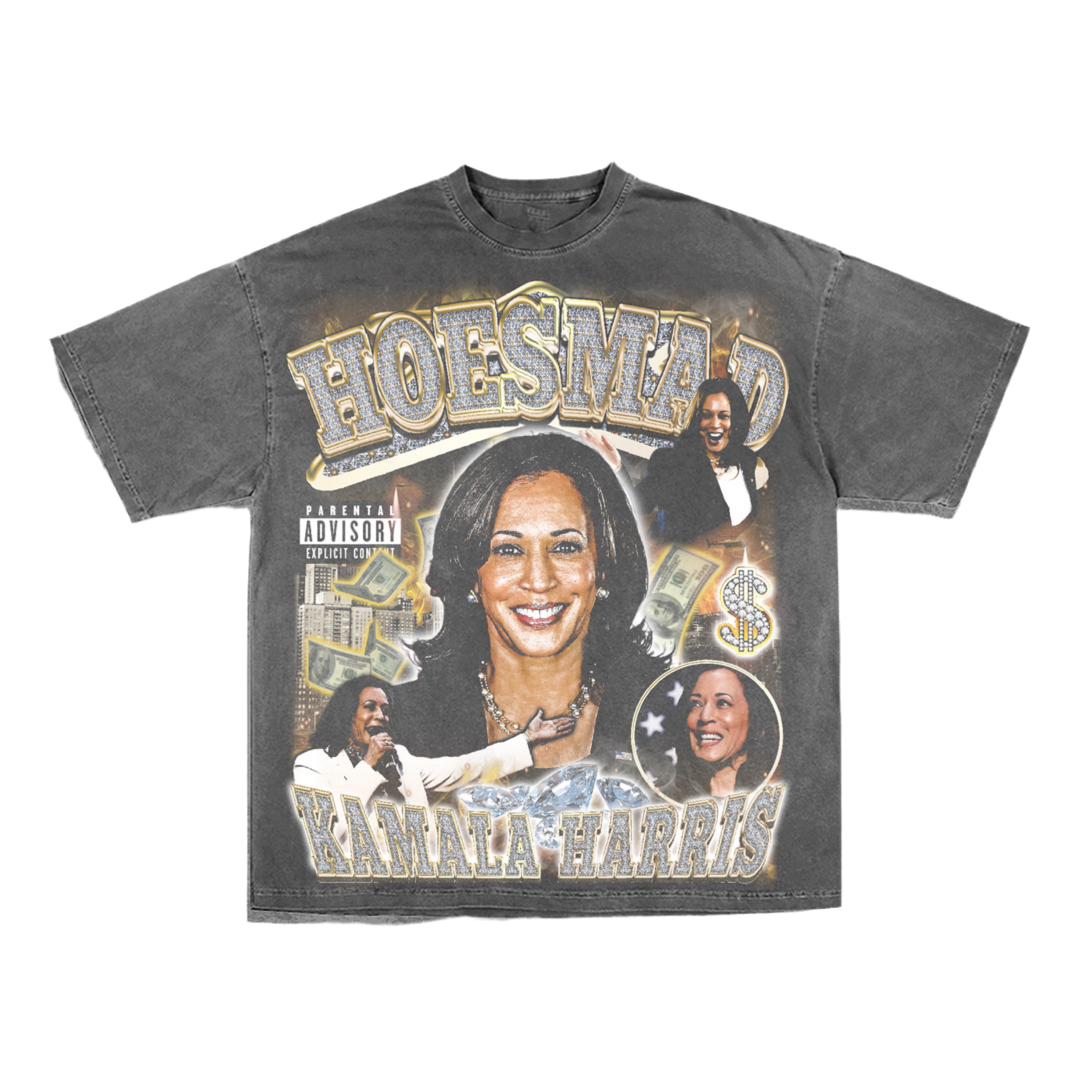 Kamala Harris 2024 Rap Tee (Vintage Grey)