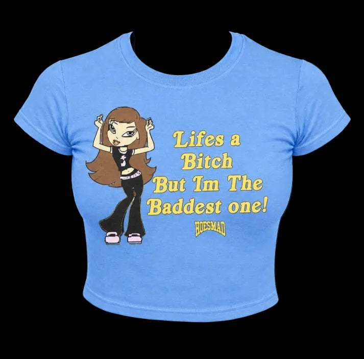 Lifes A B*tch Babytee (Light Blue)