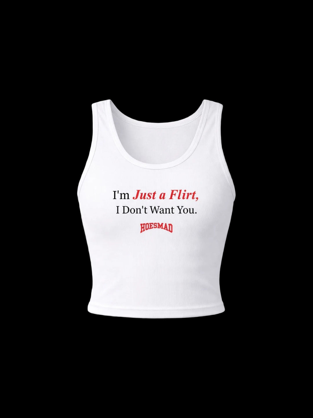 Im Not Flirting Tanktop (white)