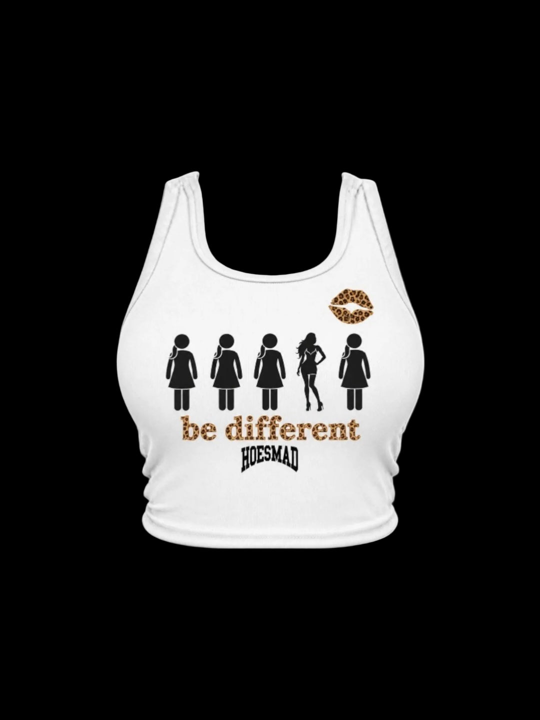 Be Different Tanktop (white/leopard)
