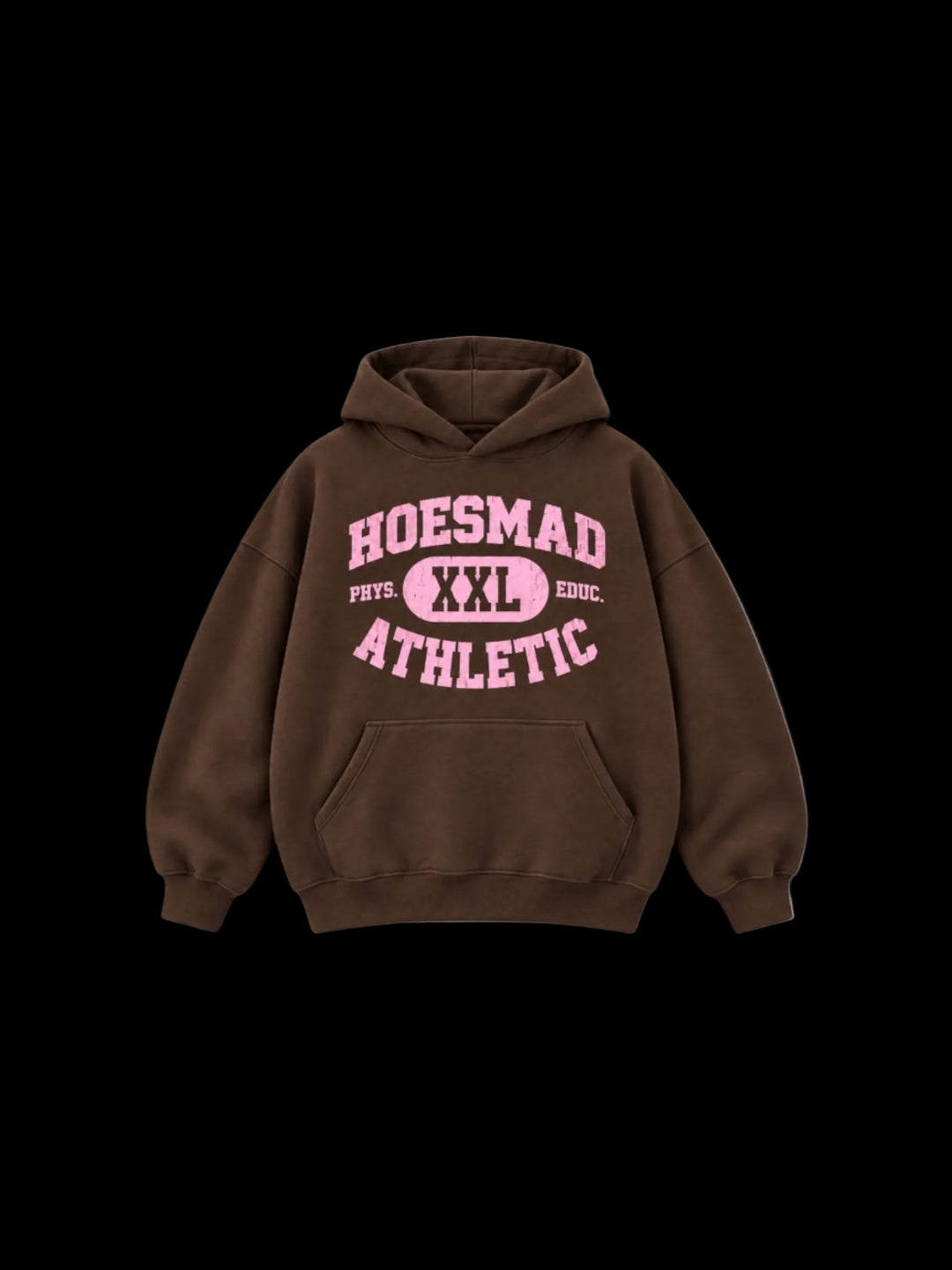 Hoesmad Athletics Hoodie (brown/pink)