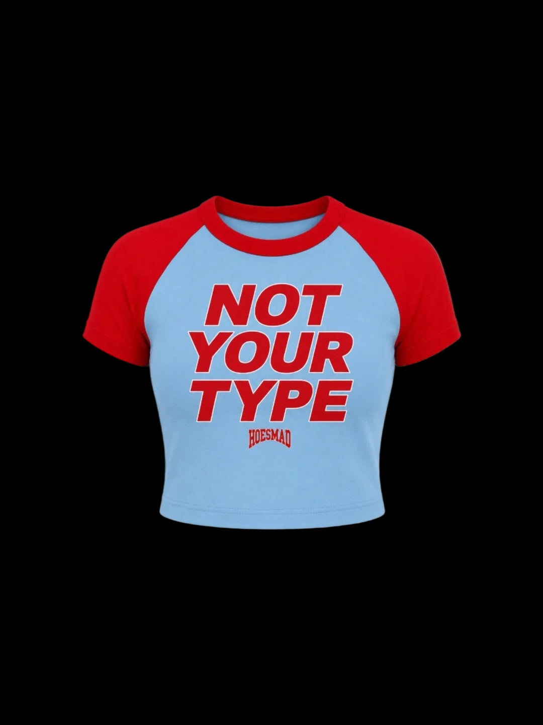 Not Your Type Babytee (Red/Light Blue)