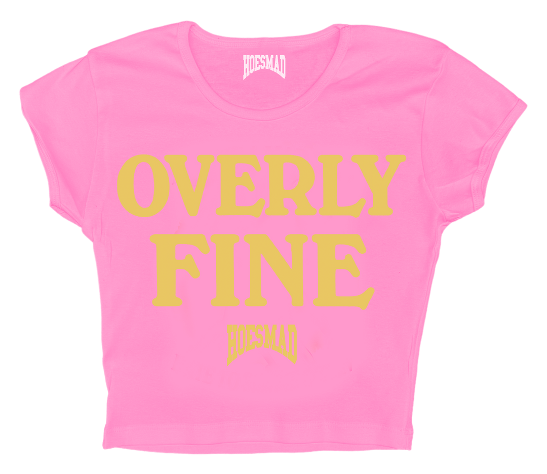 Overly Fine Babytee (pink/white)