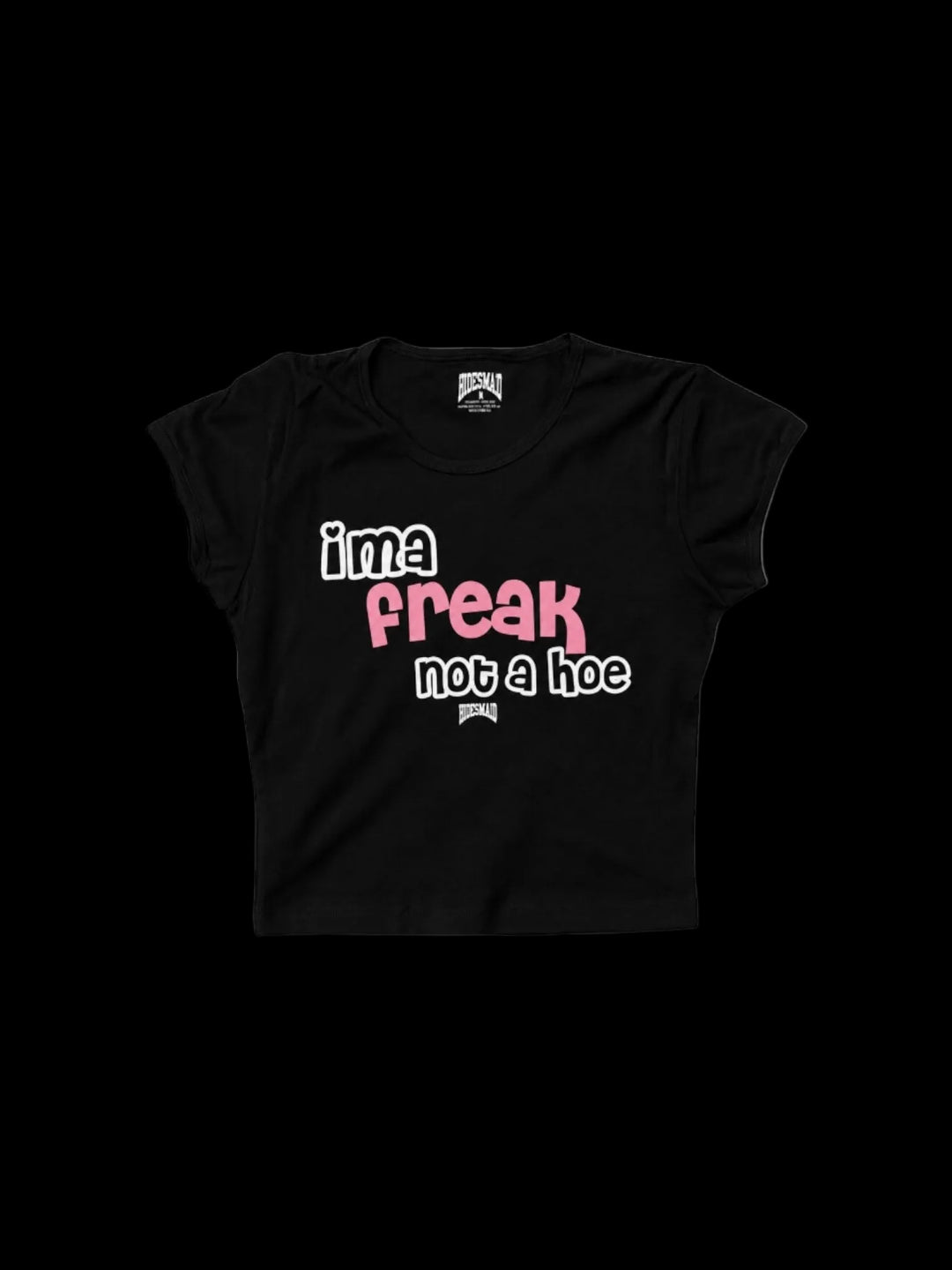 Ima freak Not A Hoe Babytee (Black/Pink)