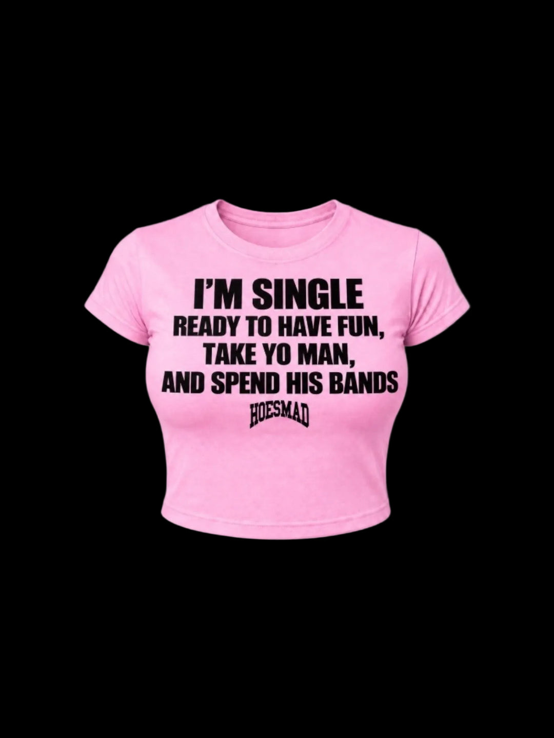 Im Single Babytee (light pink/black)