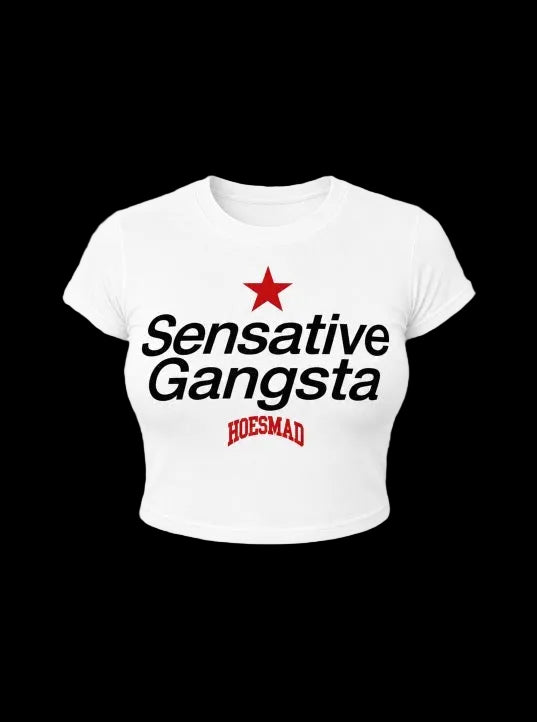 Hoesmad Sensative Gangsta Babytee (White)