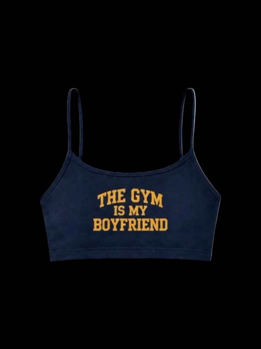 The Gym Is My Boyfriend Brallet (Navy/Gold)