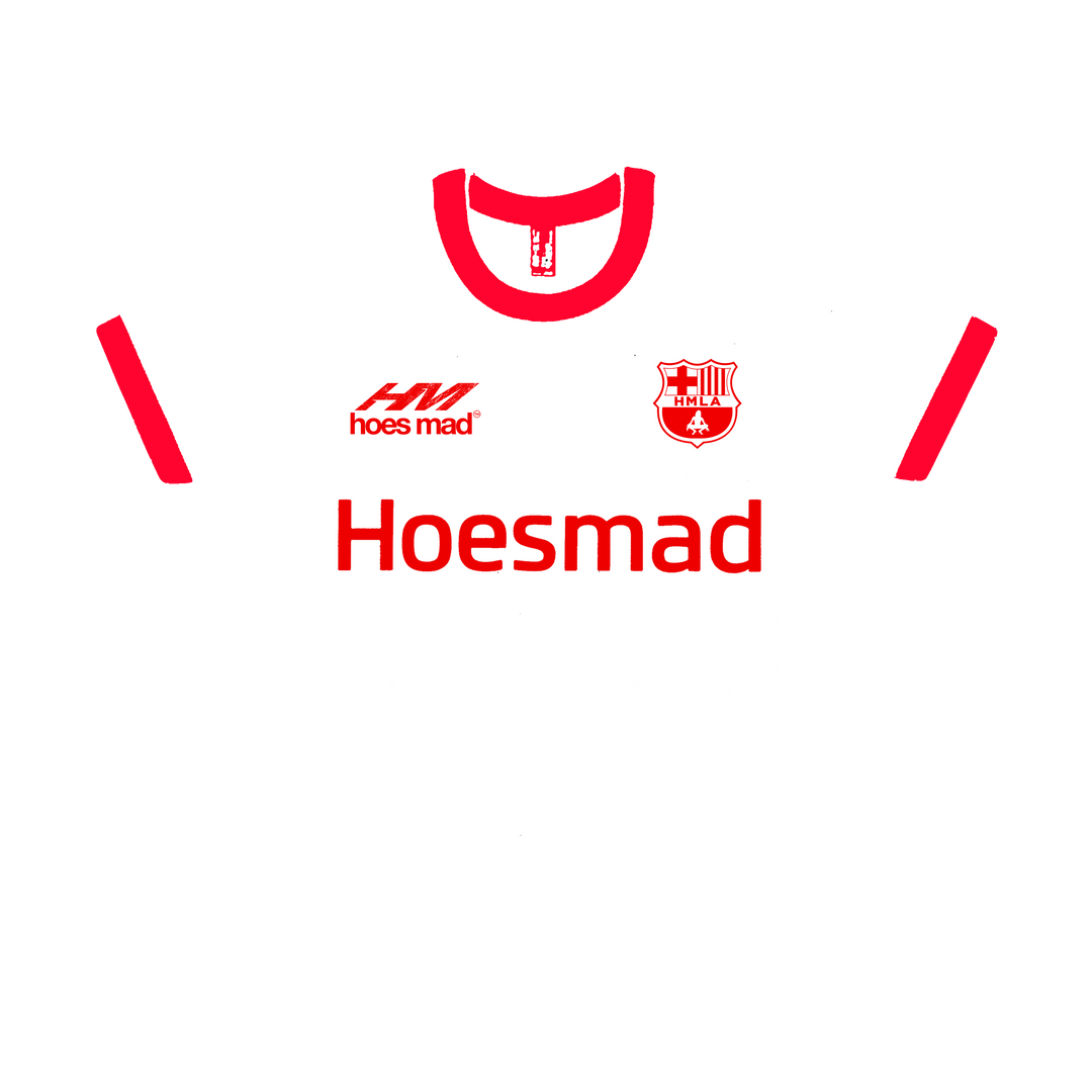 Hoes Mad Womens Soccer Tee (White/Red)