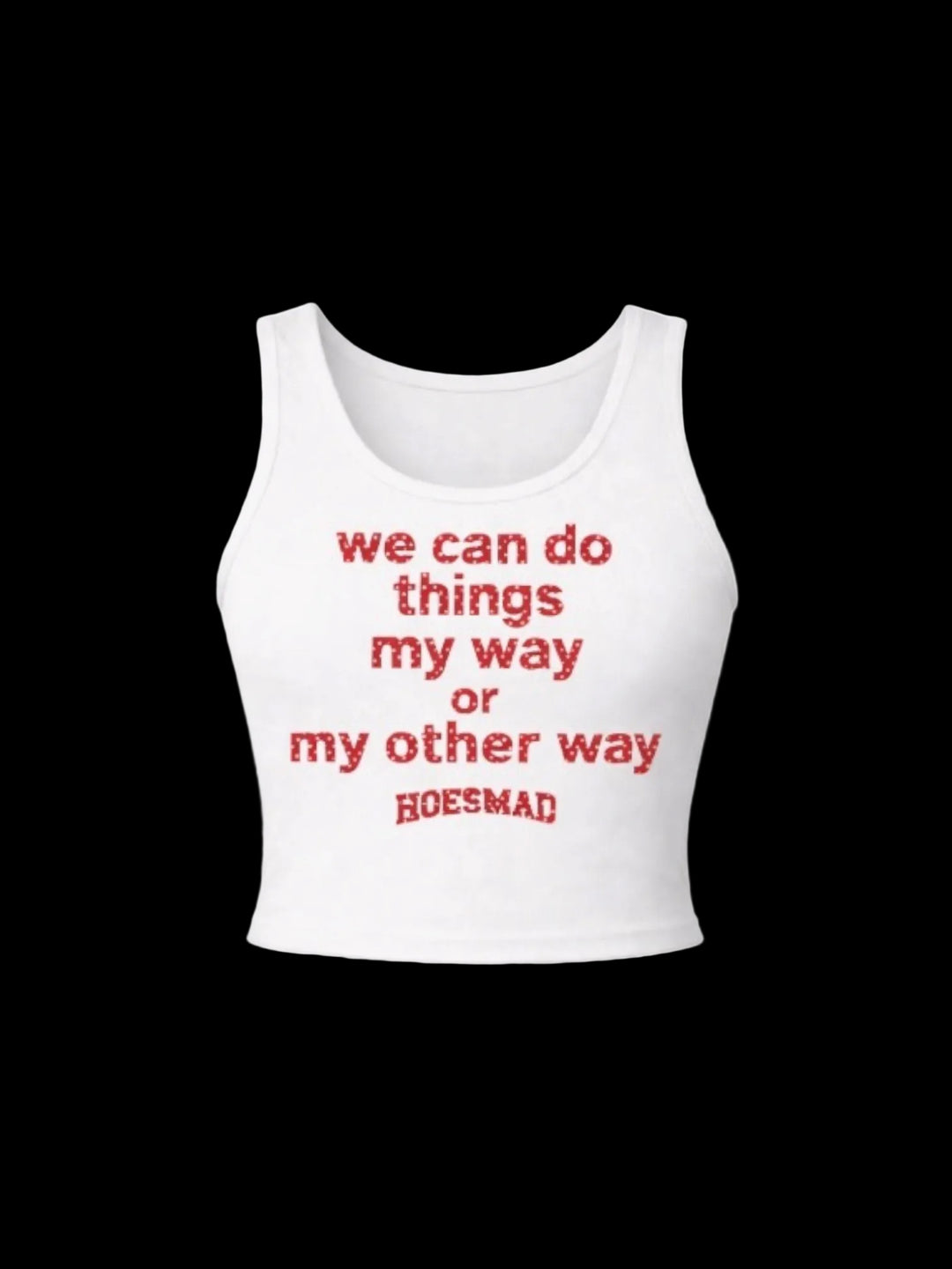 My Way Or My Other Way (Red Polk A Dot) Tanktop