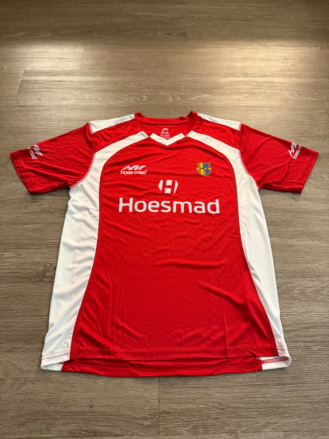 Hoes Mad Logo Soccer Jersey (Red)