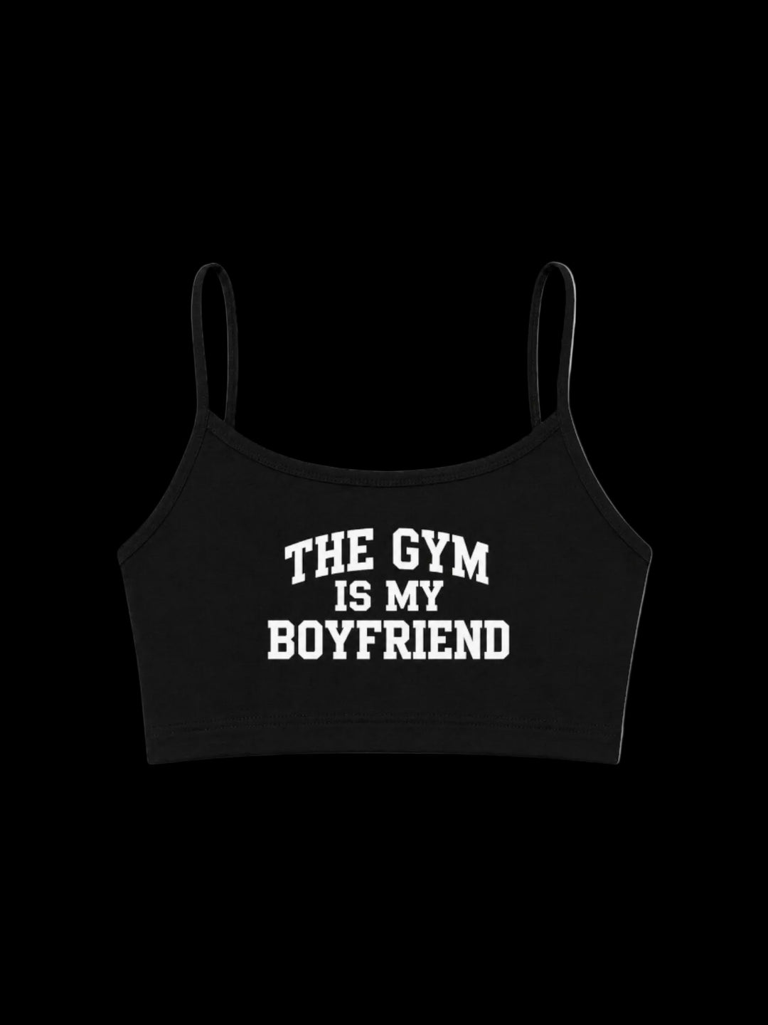 The Gym Is My Boyfriend Brallet (Black/White)