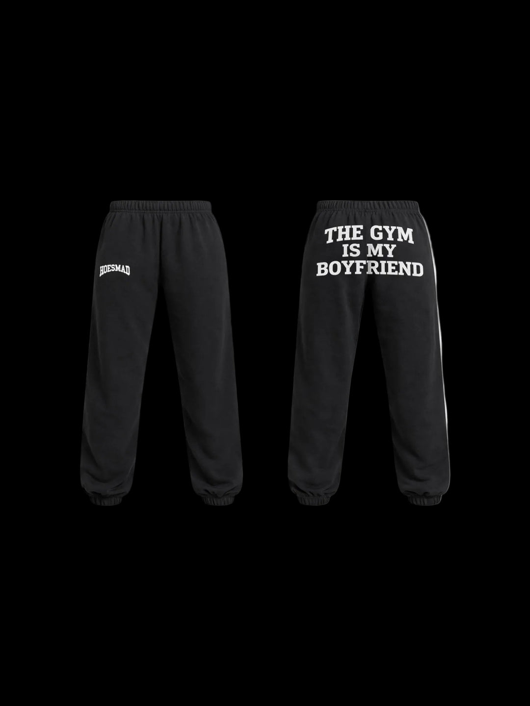 The Gym Is My Boyfriend Sweatpants (black/white)