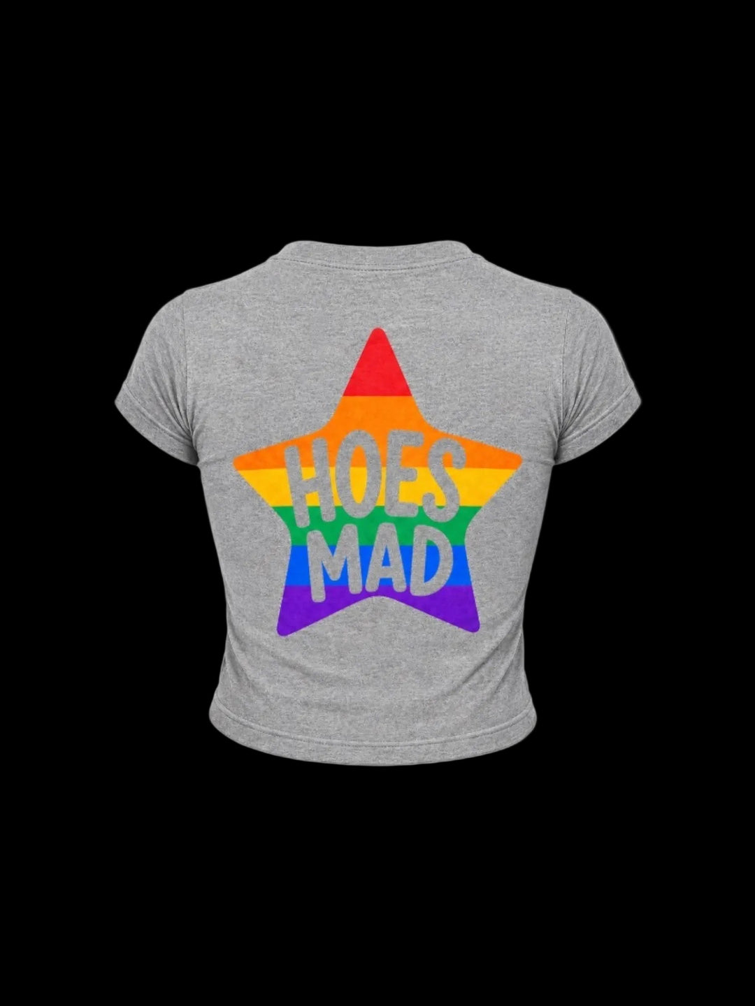 Girl Lover Babytee (heather grey/rainbow)