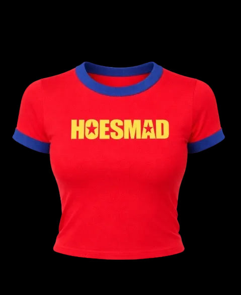 Hoesmad Star Logo Poly Tee (Red/Blue)