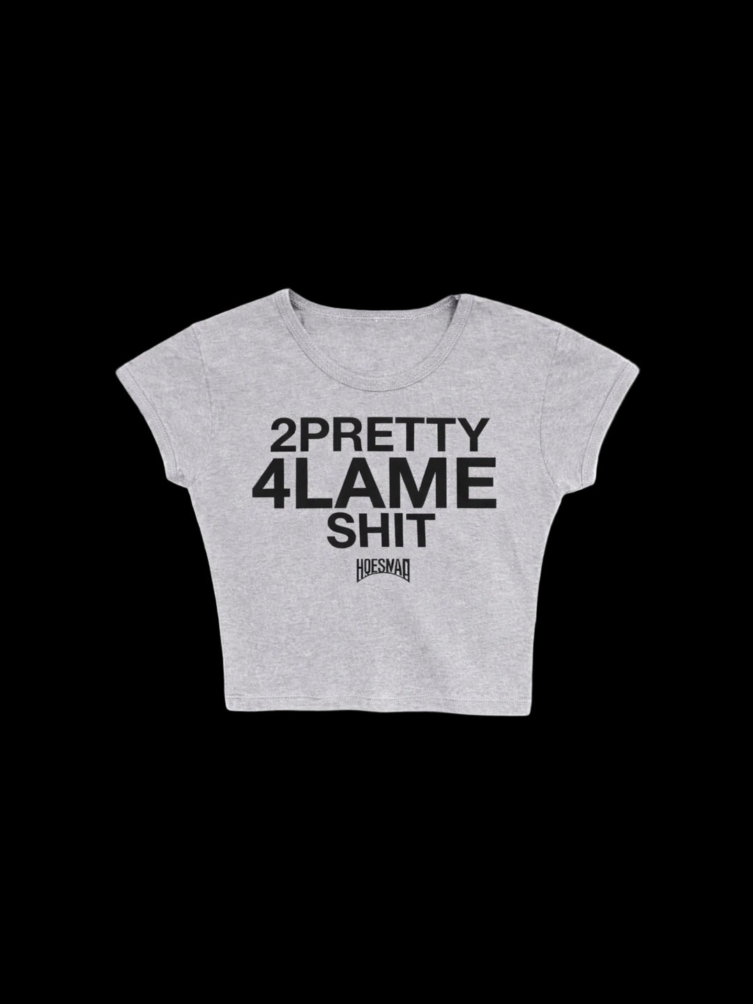 2Pretty 4Lame Shit Babytee (Heather Grey/Black)