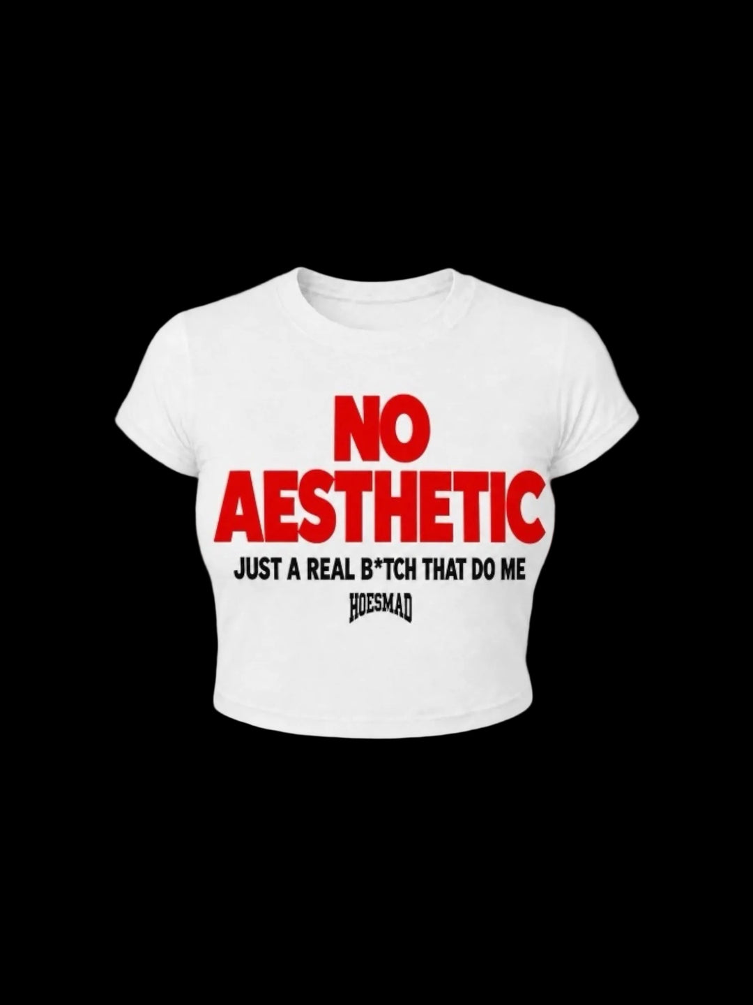 No Aesthetic Babytee (white)