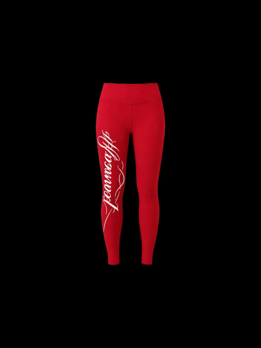 Hoesmad Cursive Leggings (Red/White)