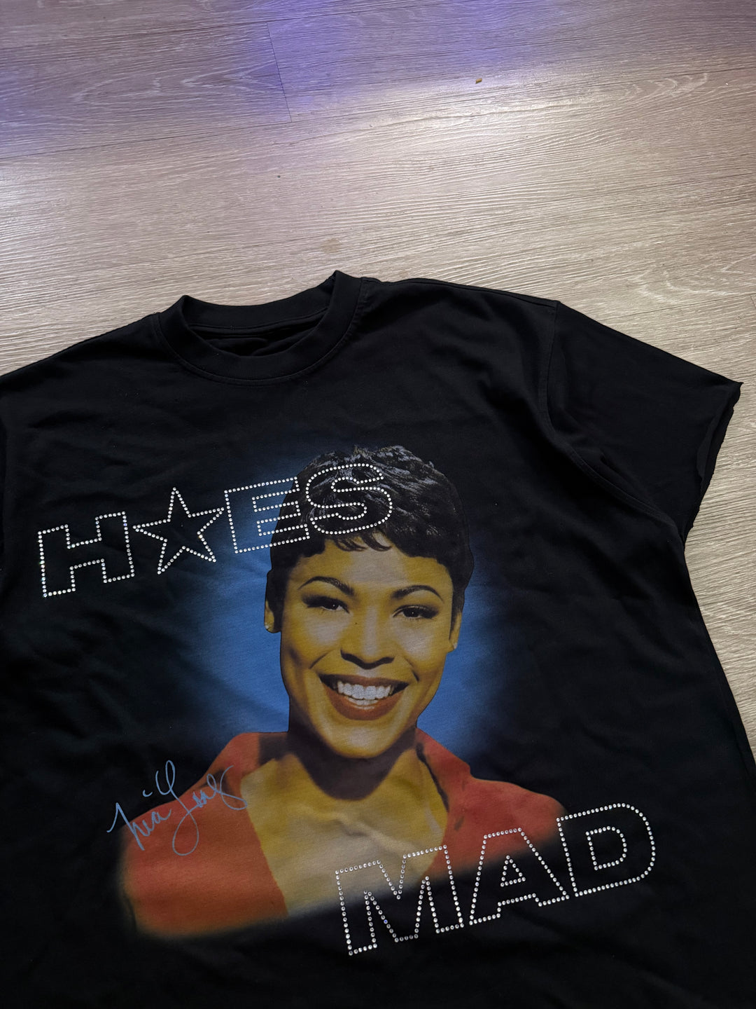 Hoes Mad Rhinestone Nia Long Tee