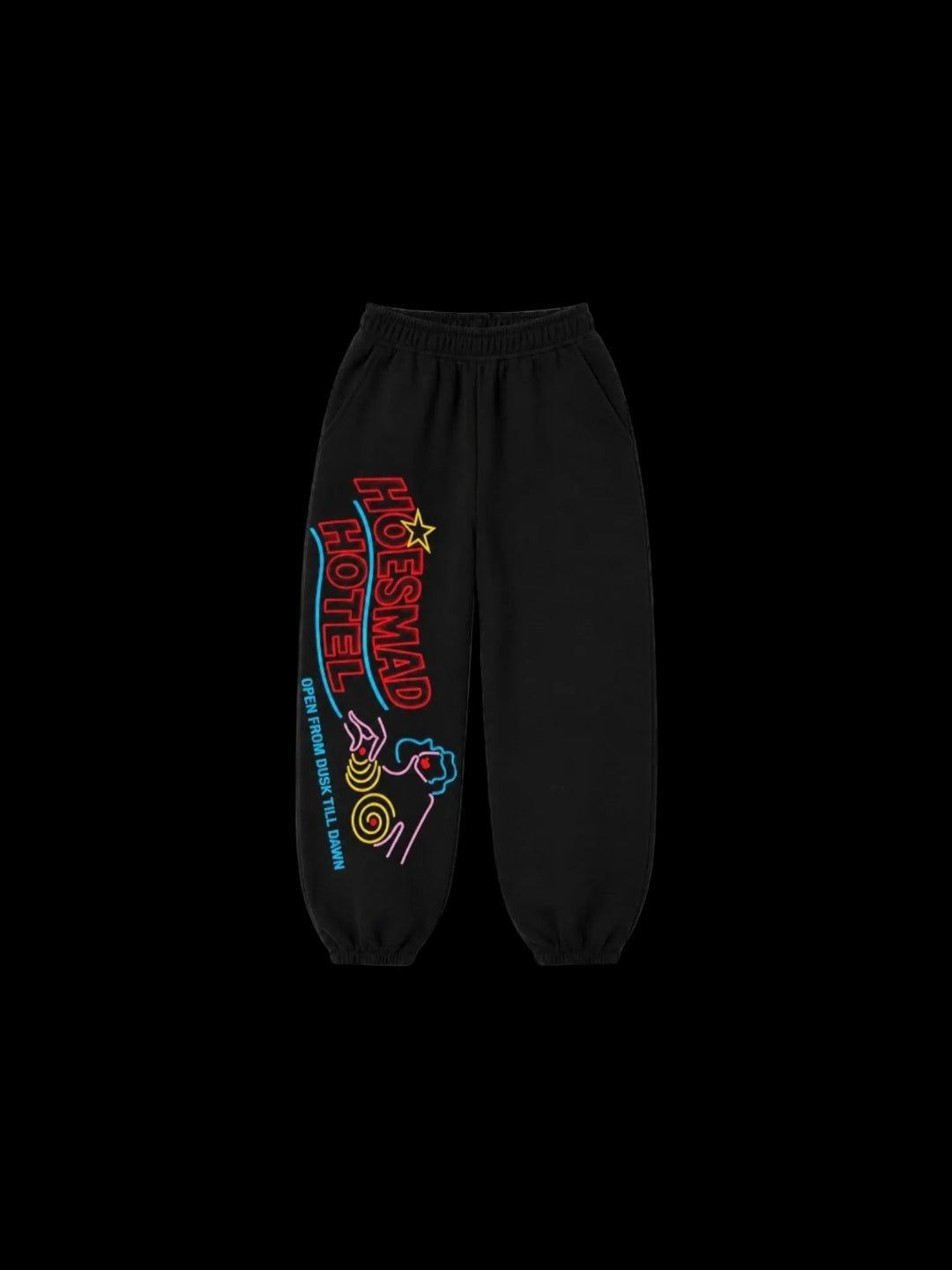 Hoesmad Hotel Black Sweatpants