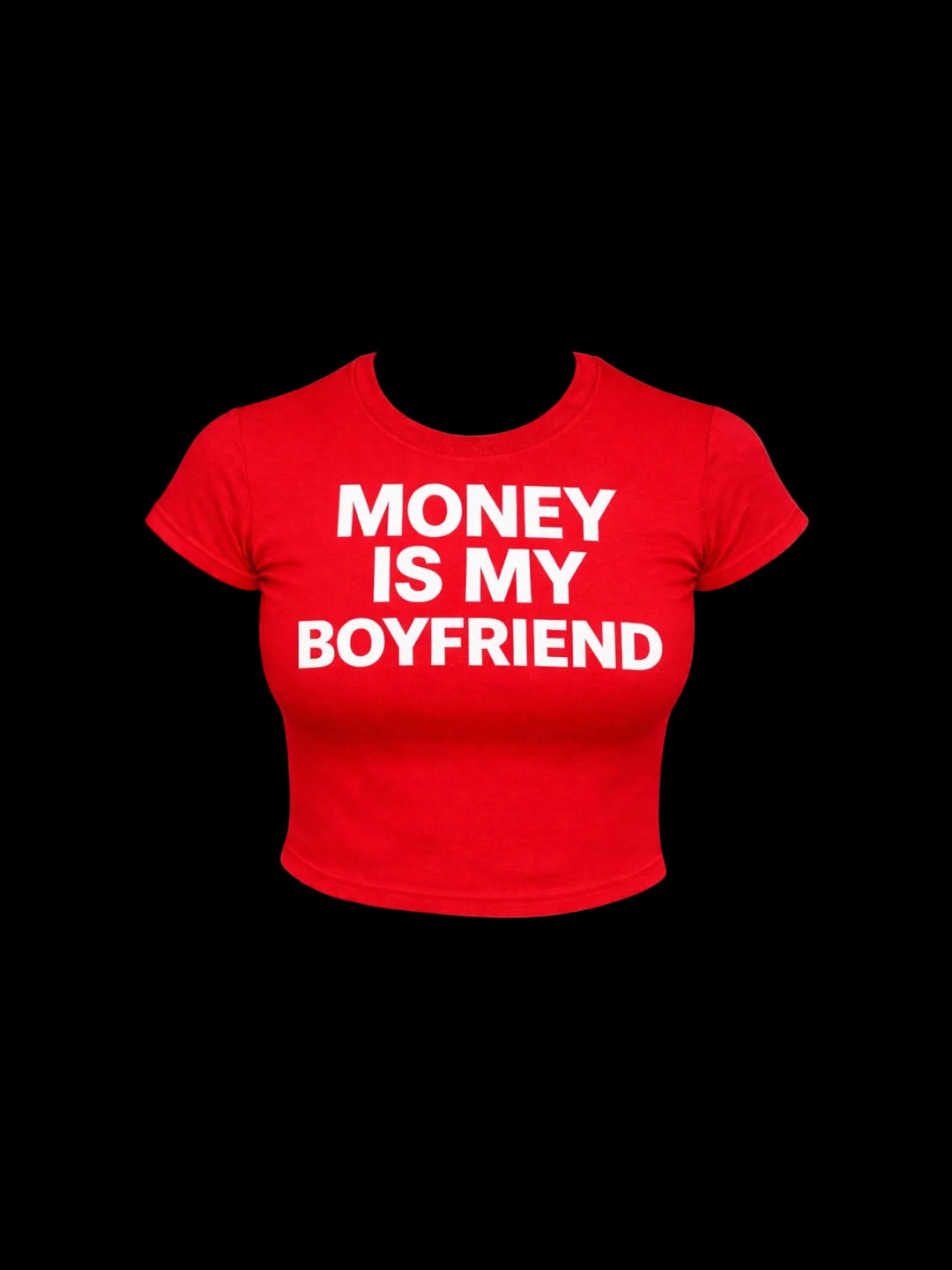 Money Is My Boyftiend Babytee (Red)
