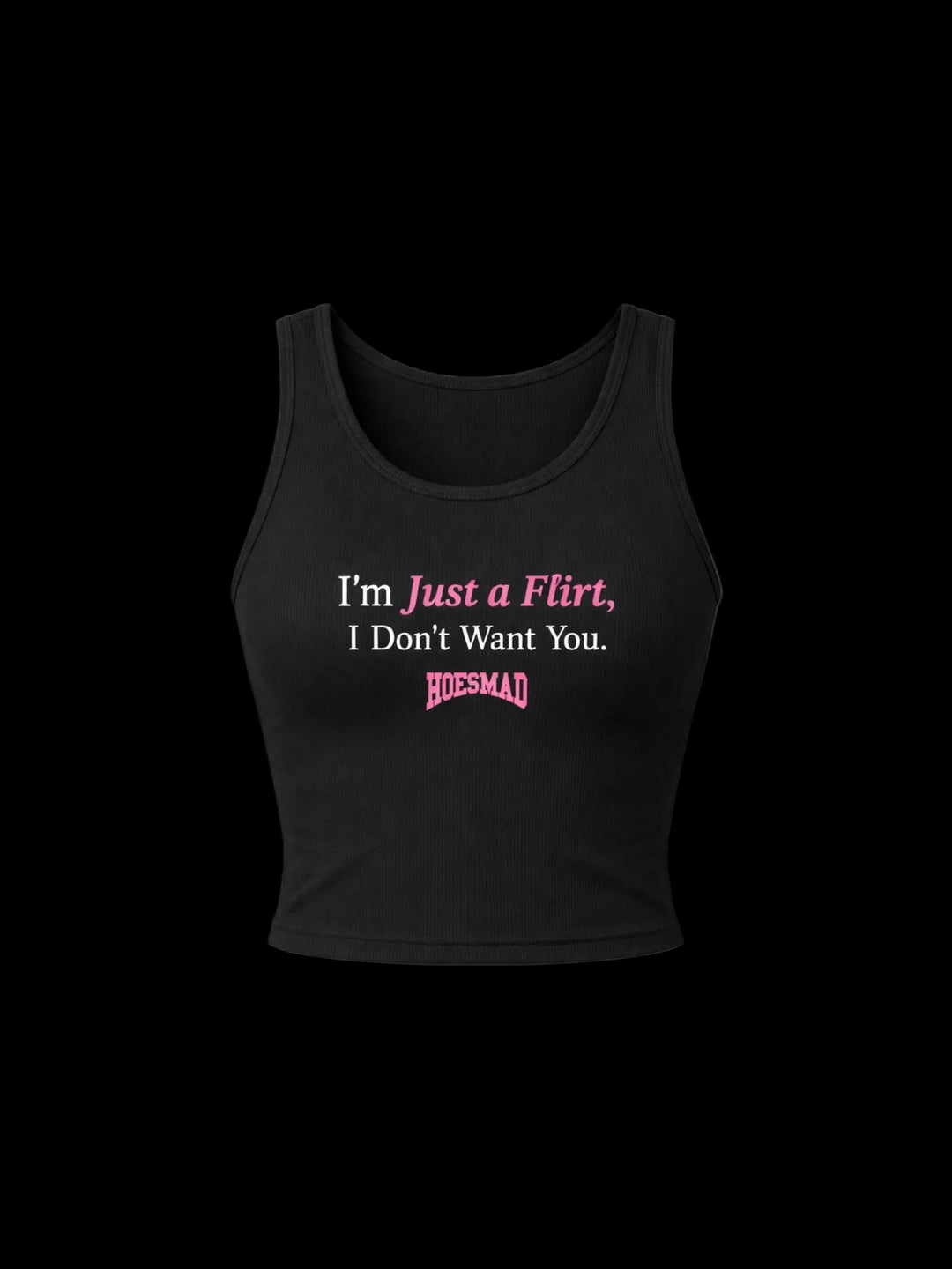 Im Not Flirting Tanktop (Black)