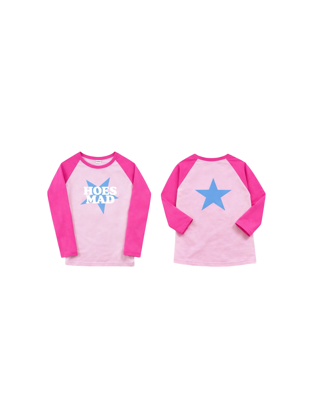 Hoesmad Y2K Baseball Tee (Pink)