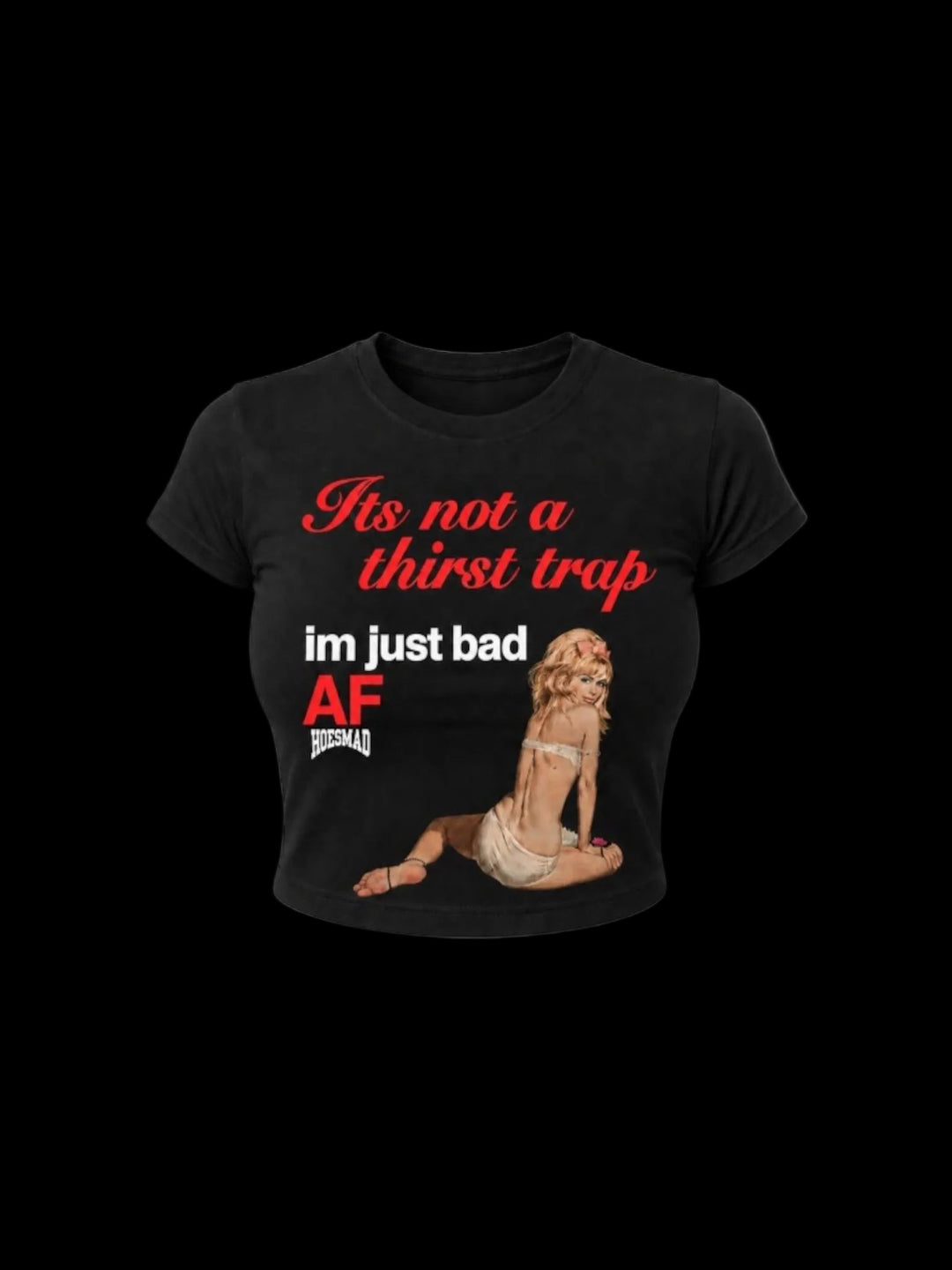 Its Not A Thirst Trap Babytee (black)