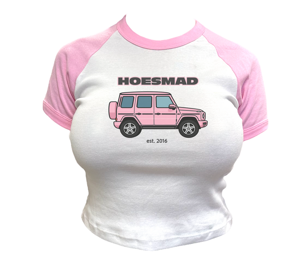 Hoesmad Pink G Wagon Babytee (Pink/White)