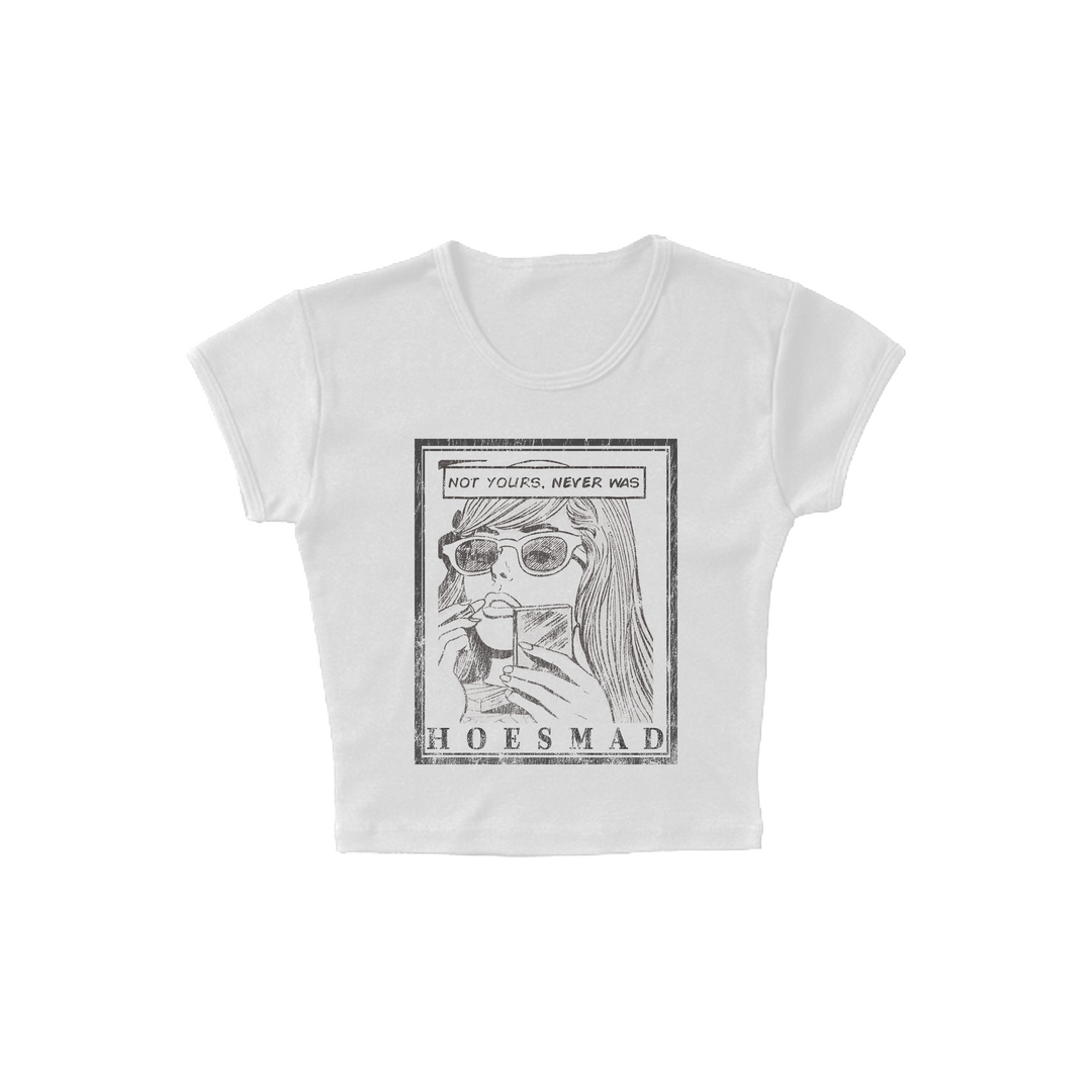 Not Yours, Never Was Babytee (white)