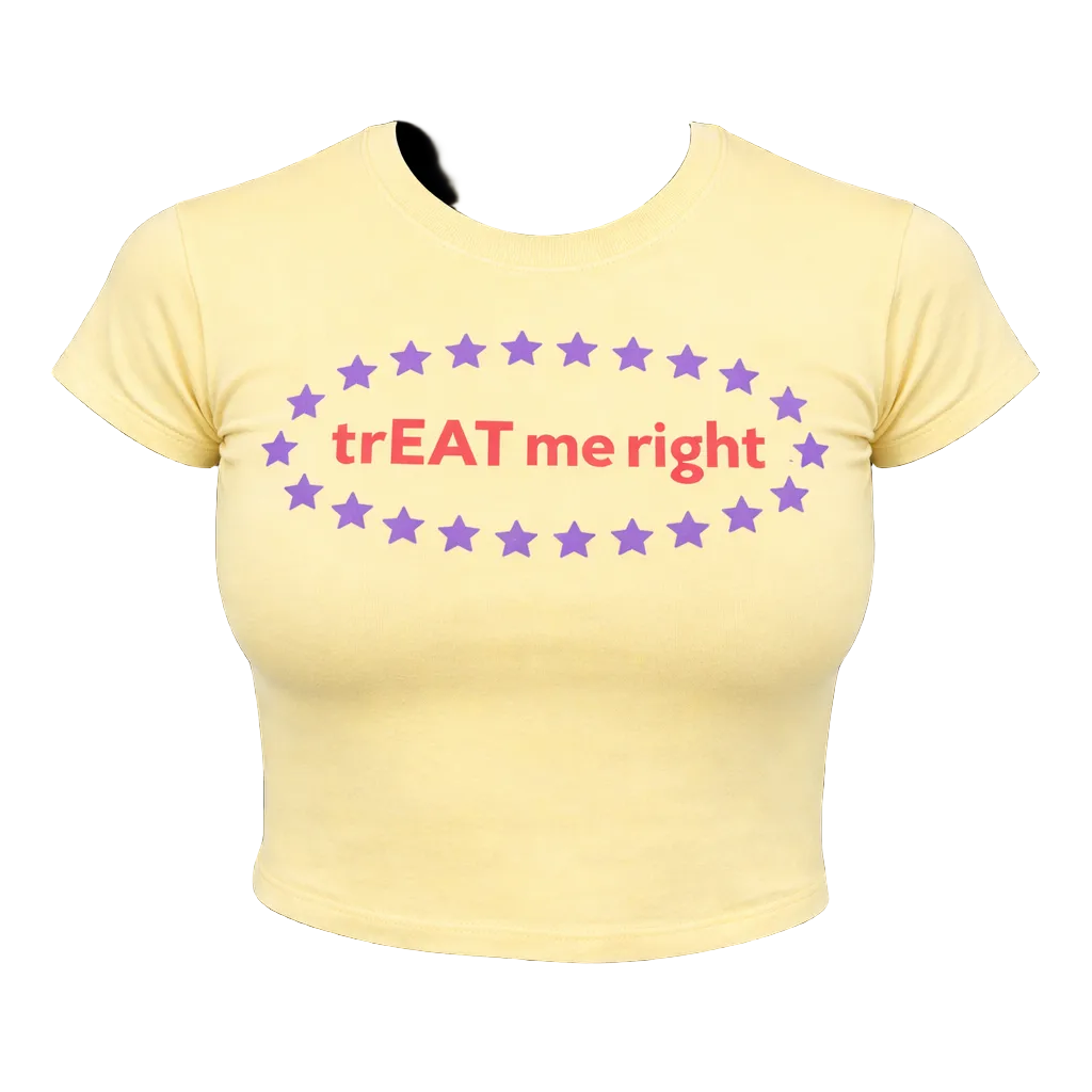 trEAT Me Right babytee (yellow)