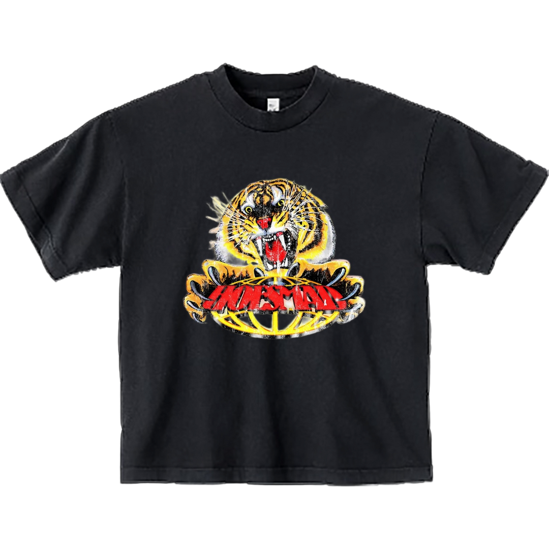 Hoesmad Tiger Vintage Tee (Black)