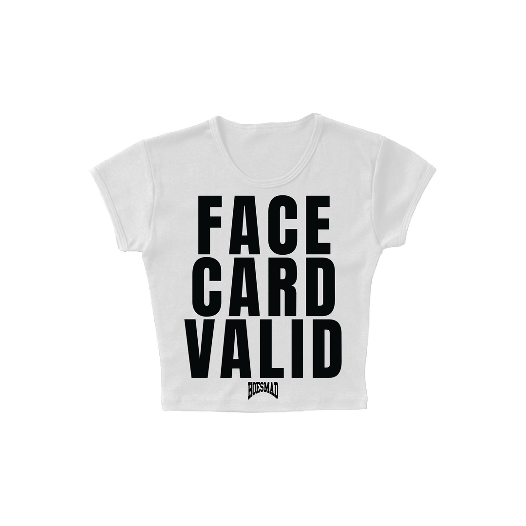 Face Card Valid Babytee (white/black)