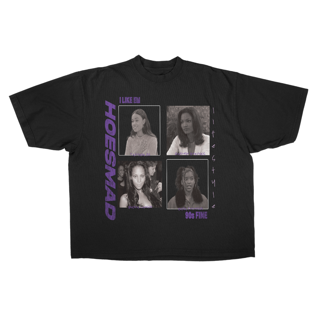Hoesmad 90s Fine Vintage Tee (Vintage Grey/Purple)