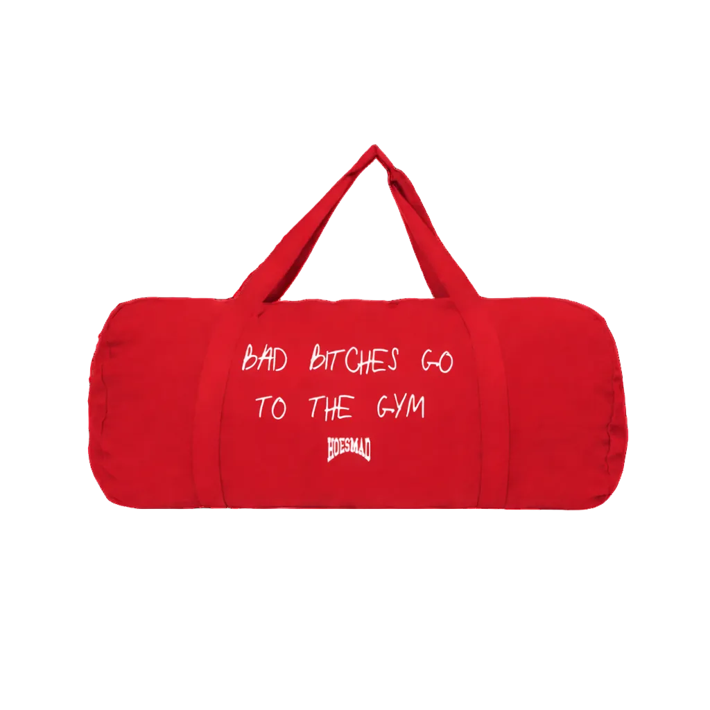 Bad B*tches Go To The Gym (Gym Bag) Red/White
