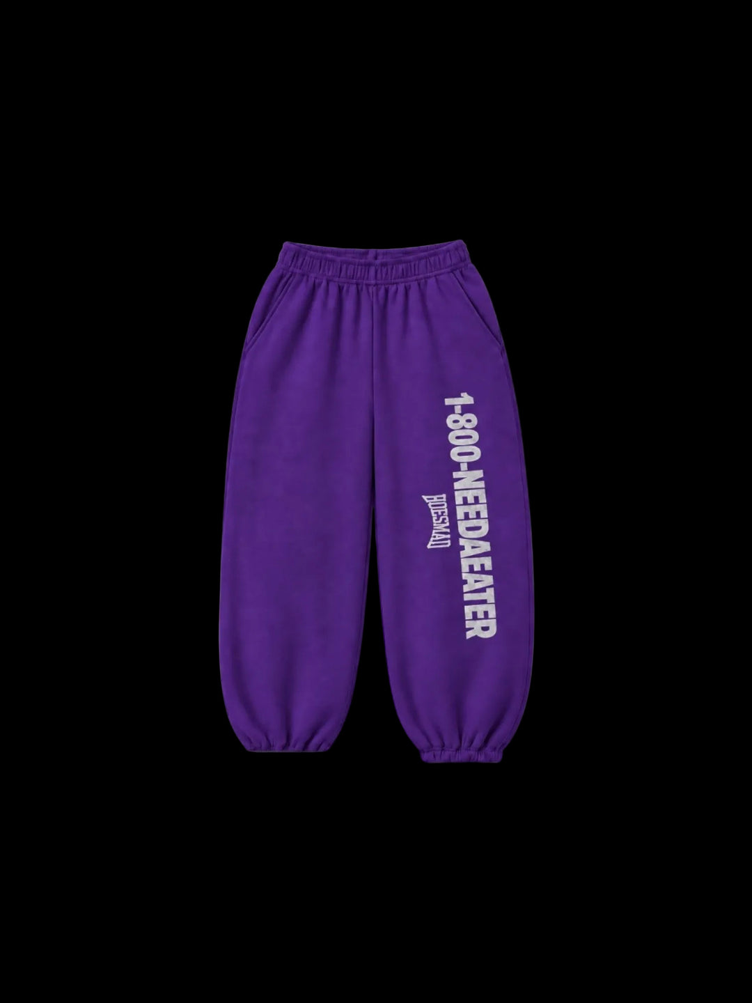 1-800-NeedAEater Sweatpants (purple/grey)
