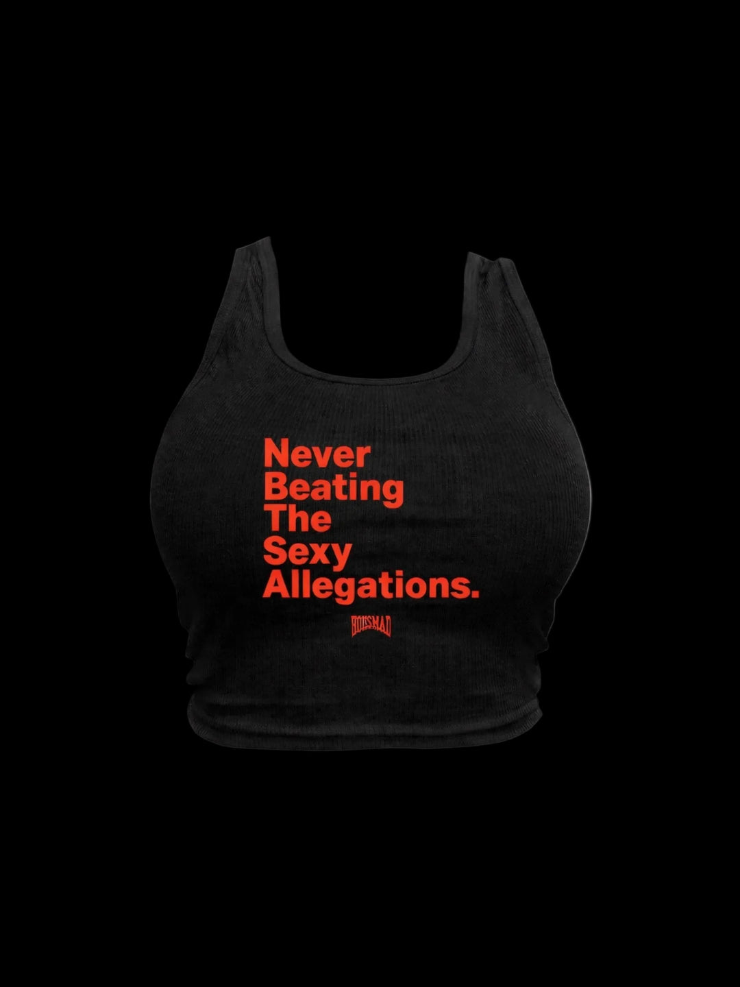 Never Beating The Sexy Allegations Tanktop (Black/Red)