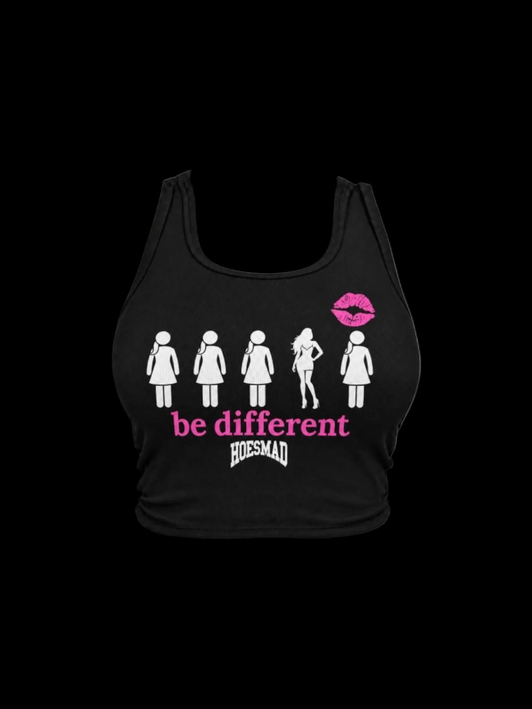 Be Different Tanktop (black/pink)